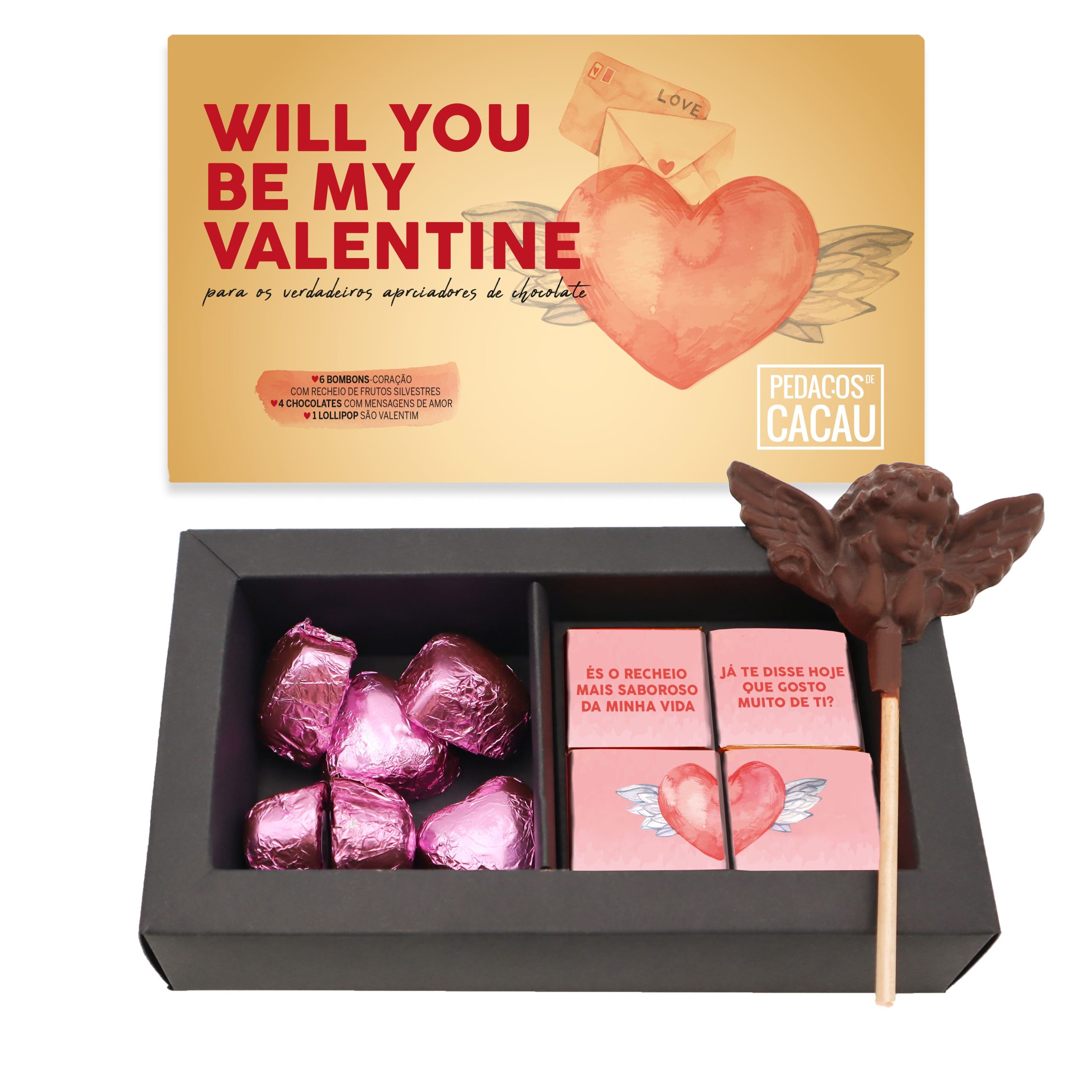 Will You Be My Valentine - Caixa de Chocolates