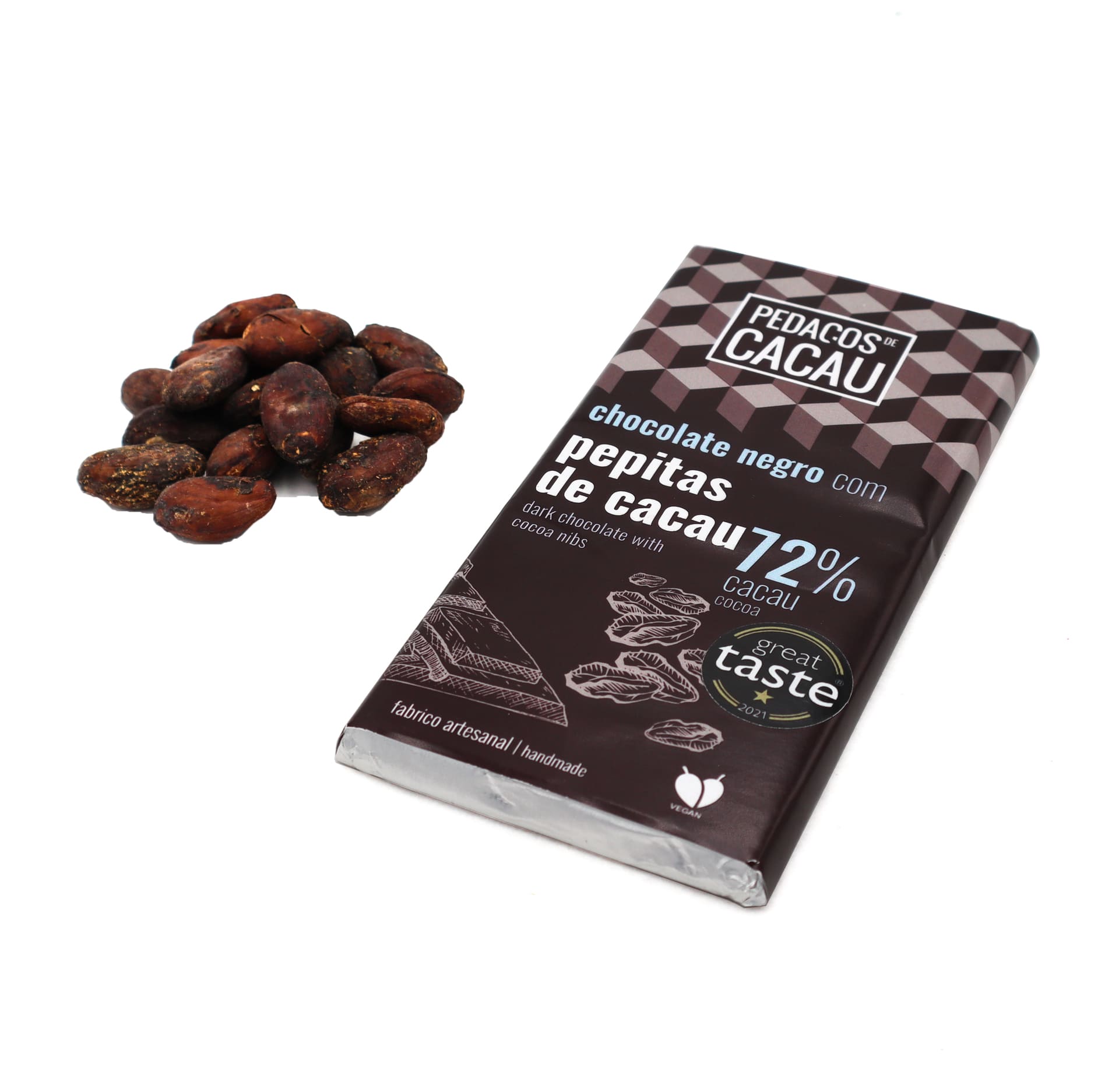 100g Chocolate Bar – Cocoa Nibs