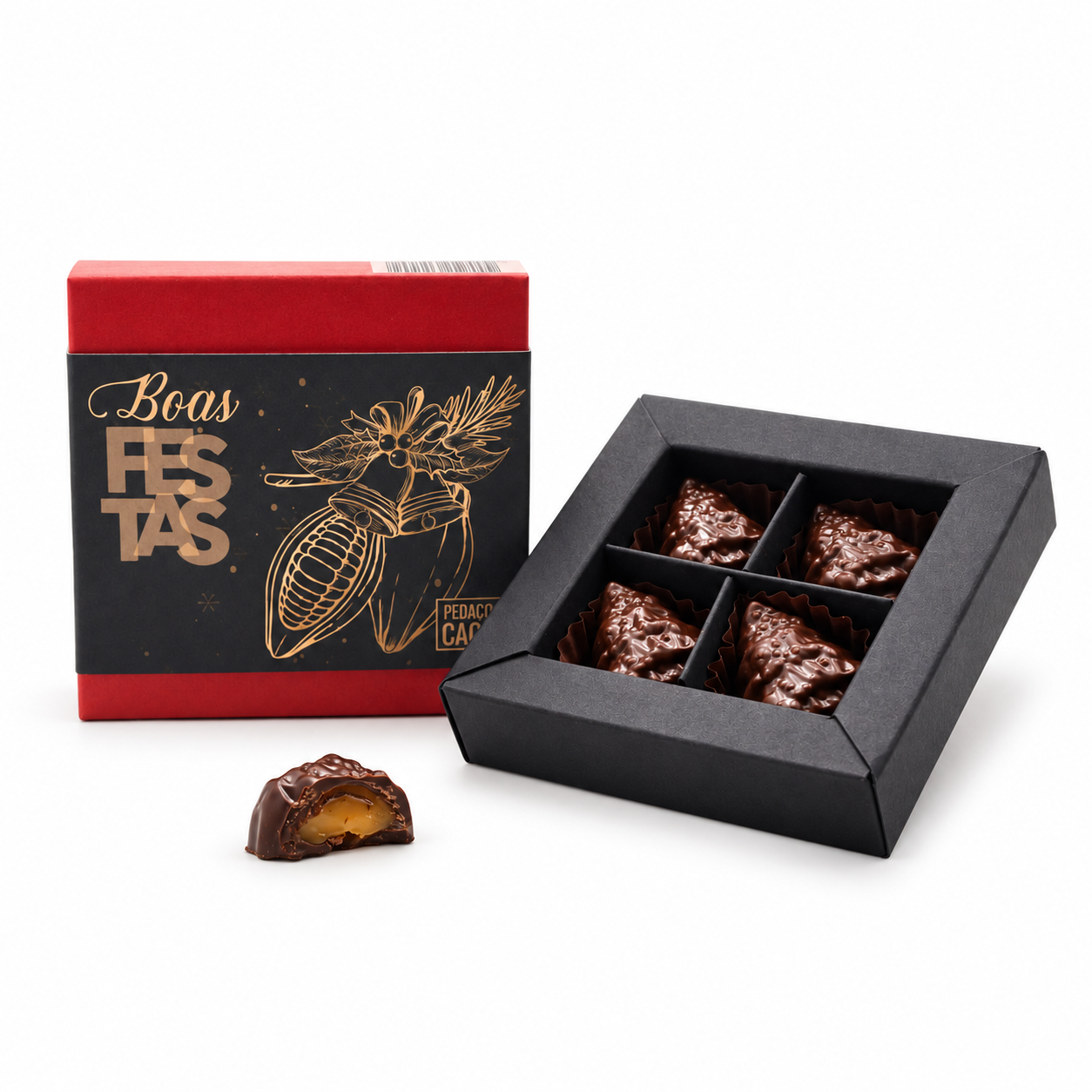 Caixa 4 Bombons – Boas Festas
